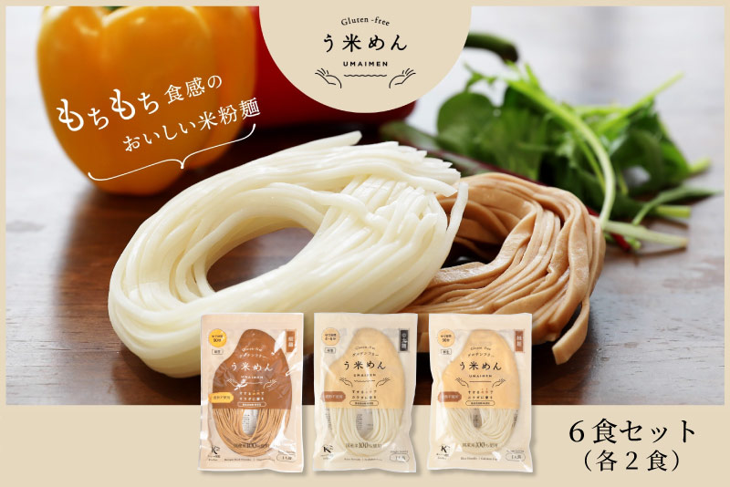 もちもち米粉麺 ミックス 6食セット