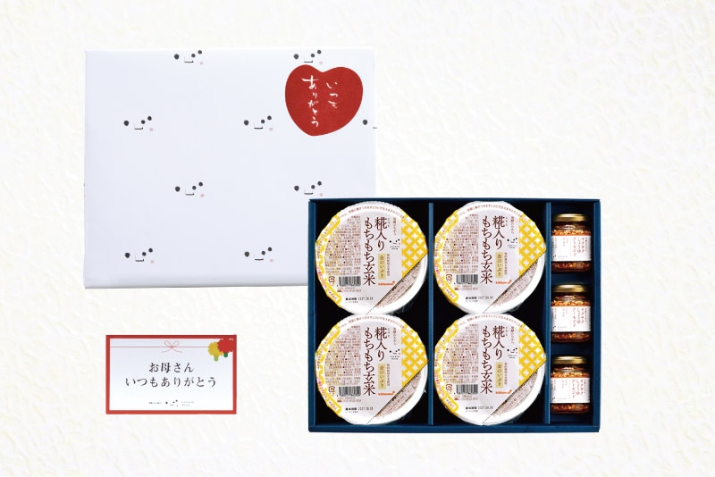 もちもち玄米8食・サクサク3個 母の日ギフト