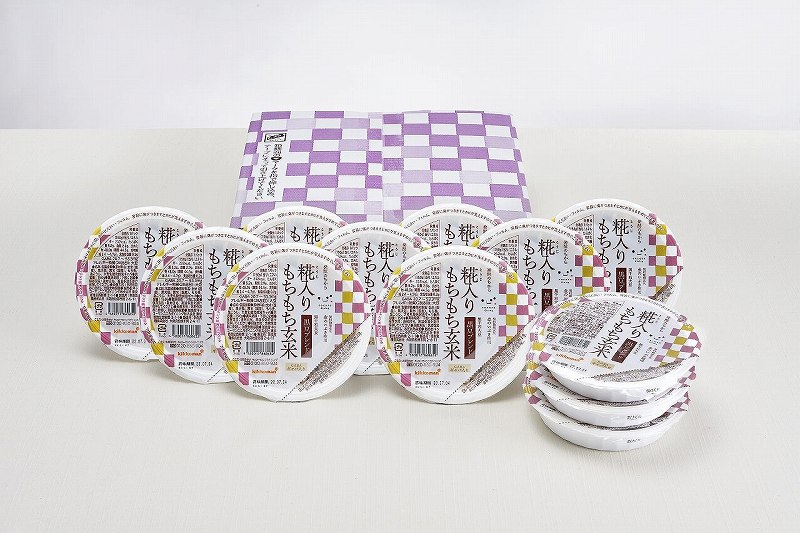 糀入りもちもち玄米 黒豆ブレンド 12食