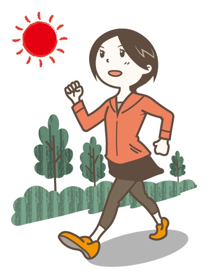 幸せホルモン  セロトニンに良い５つの習慣   ２）朝に散歩する
