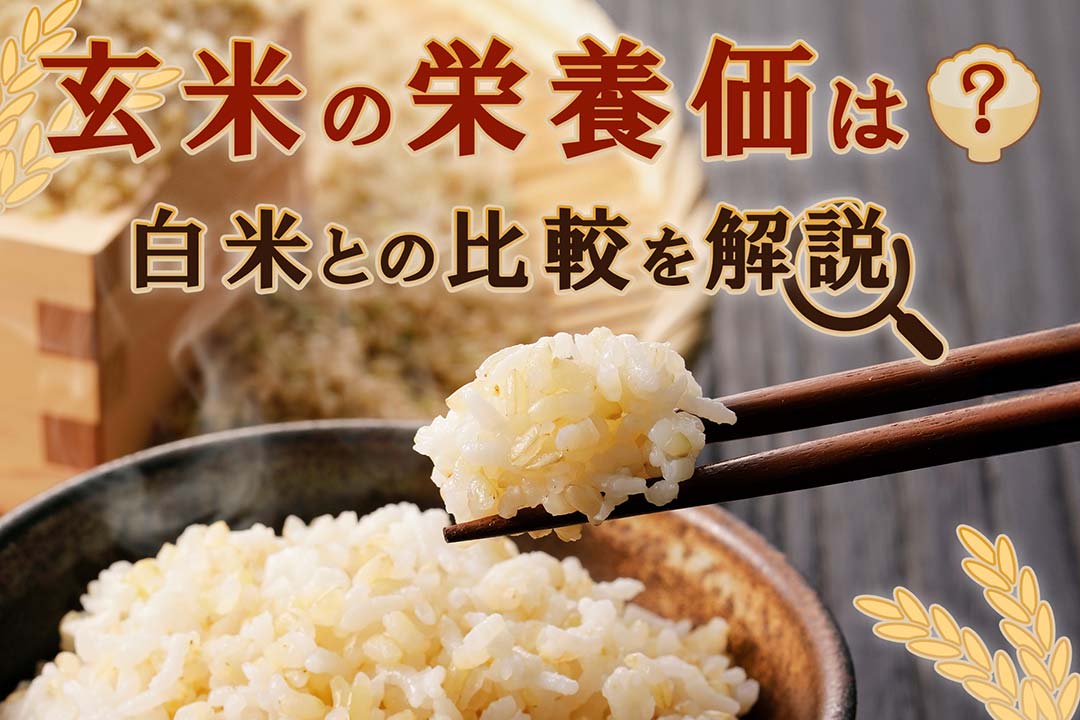 玄米の栄養価は？白米との比較を解説