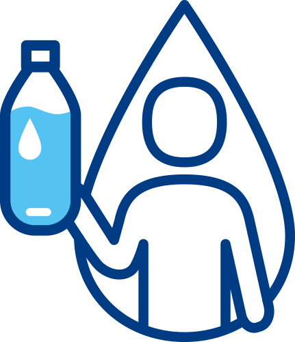 水分をとるイメージ
