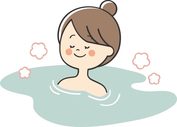 湯舟につかるイメージ