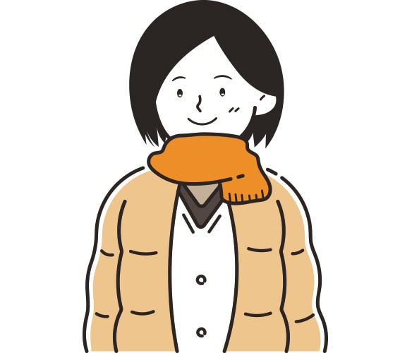 手首足首を温めるイメージ